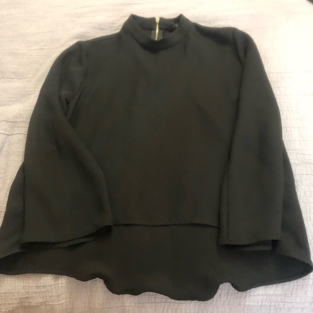 NWOT Zara black top dressy size M